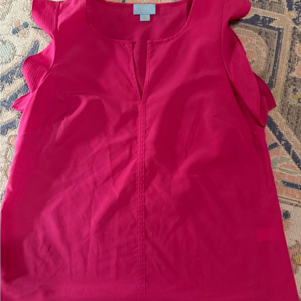 Women's Pink Sleeveless Top